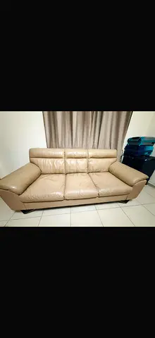 3 seater leather sofa