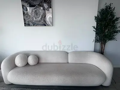 Capri 4-Seater Sofa | Ivory | AED 1,000 (Paid AED 3,800)