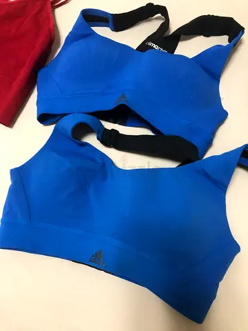 Blue Adidas sports bra set —good condition