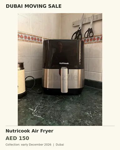 Nutricook Air Fryer – Good Condition
