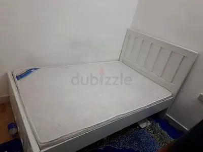 Double bed with mattress 120by190cm