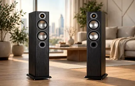 Monitor Audio Bronze 5 Floorstanding Speakers - Black Oak - Pair - Excellent Condition