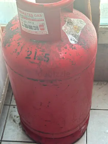 Used Red LPG Gas Cylinder (21.5kg) - Good Condition