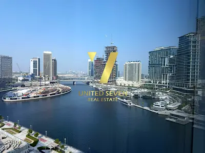 Fully Furnished 1BR | Water's Edge | Business Bay | 98K