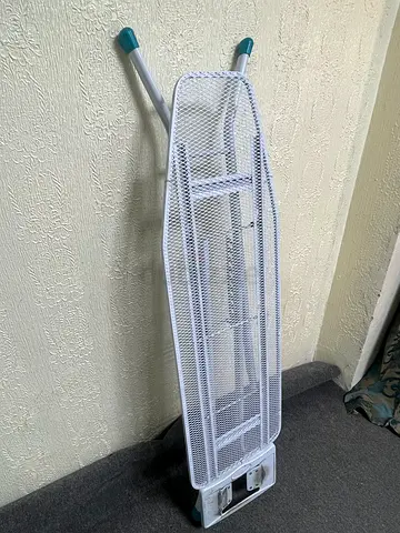 Sturdy Adjustable Ironing Board with Iron Rest - Good Condition