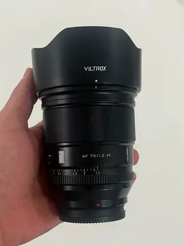 Viltrox AF 75mm f/1.2 XF Pro Lens (Fuji X) - Excellent Condition