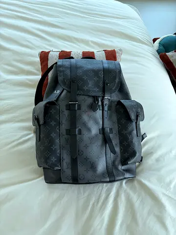 Louis Vuitton Christopher Réf : M45419 Backpack (Dark/Gray) - Excellent Condition