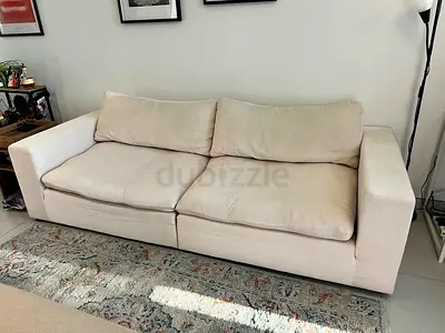 Free Beige 3 seater cloud soda 1 year old