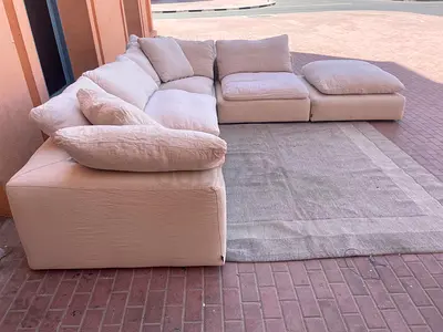 Selling high quality Marina Home feather 🪶 filled Luscious Sofa with footstool