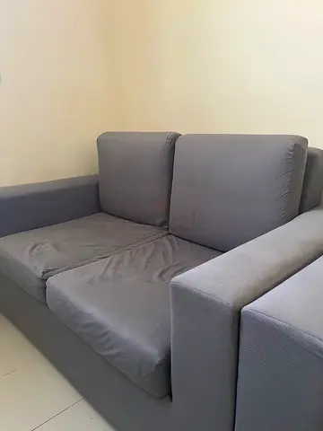Grey 3-seater, 2 seater and single seater sofa in good condition