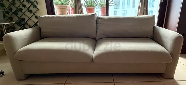 Home Centre "Elmar" 3-Seater Sofa - Grey (Excellent Condition)
