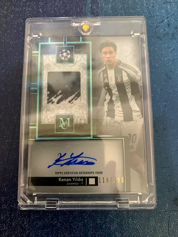 Signed Kenan Yildiz Limited Edition Football Trading Card (Autograph & Patch) 118/199