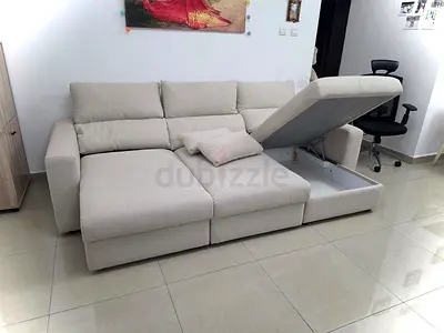IKEA Eskilstuna Lsahpe sofa bed with storage