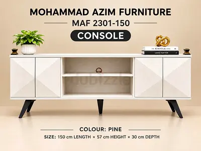 Mohammad Azim Pine Console TV Unit - 150cm