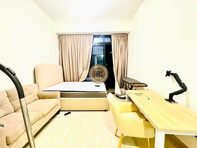 Furnished Studio | Balcony | Pool & Downtown View