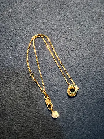 Flura Double Chain neaklaces with Circle Charm