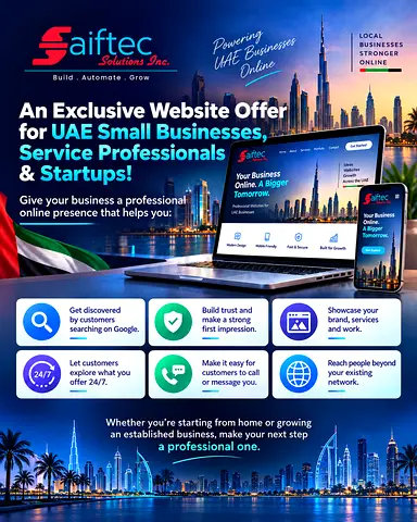 5-Page Professional Website Design + (1 yr Free Domain & Hosting) – AED 999
