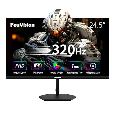 FeuVision 27 Inch 300Hz Gaming Monitor Full HD IPS 1ms AMD FreeSync