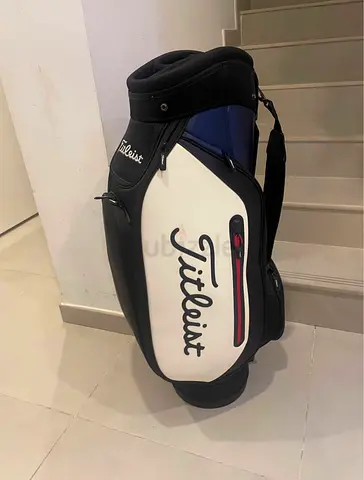Titleist Premium Golf Caddie Cart 6-Way Bag Black / Navy, White - Used Once