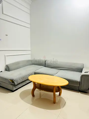 L Shaped Sofa Grey color
