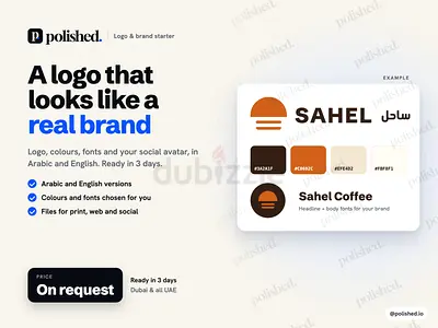 Logo & Brand Starter Kit | Arabic + English | 3 Days