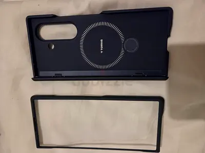 Torras 360° Spin Magnetic Stand Case – Samsung Galaxy Z Fold 7 (Navy)