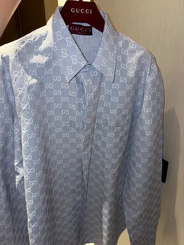 Men's Gucci GG cotton poplin shirt – size 41/16, like new