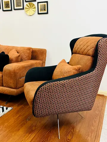 HOME CENTRE REVOLVING ACCENT CHAIR