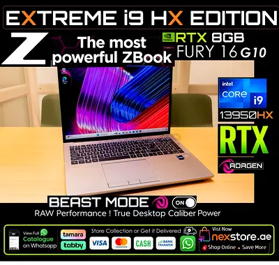 Extreme Power 🟠 Core i9 13950HX + RTX 8GB Dedicated - Nexstore Special Deal - Zbook Fury 16 G10