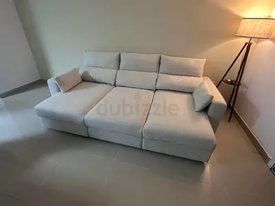 Ikea Eskilstuna L shape sofa bed with storage