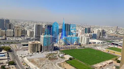 City & Full Sea View Big Size 2 BHK Apartment For Rent in Horizon Tower, Ajman