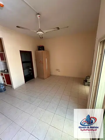 Studio in Al Nabba, AED 15K, balcony, separate kitchen, 1 month free, landlord maintenance, parking, 4/6 payments, easy access to Dubai & Ajman.