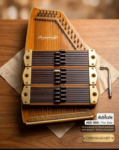 Rare Vintage ChromAharP "The Jewel" Autoharp (Model 1575) - Made in Korea