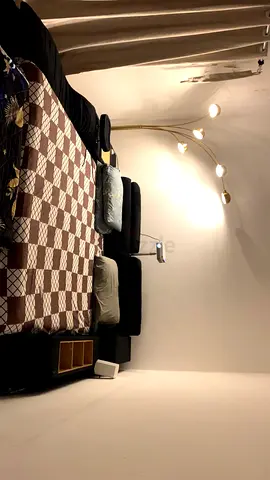 Queen size bed with mattress and nightstands - good condition