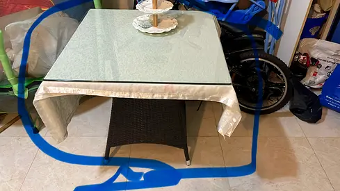 Glass-Top Table