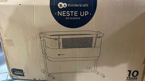 Kinderkraft NESTE UP Co-Sleeper Bassinet - Gently Used, Original Box