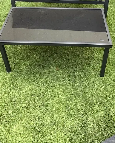 Tempered glass table