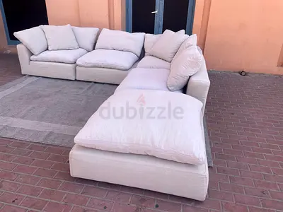 Living room Marina Home Luscious Sofa with footstool