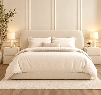 New Queen size bed upholstered bed frame with headboard storage bed- modern queen bed