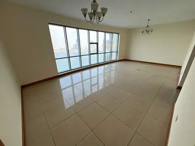 Luxury 3 Master Bedroom Apartment for Rent in Al Majaz 3, Sharjah. Full Sea View, Maid’s Room, Free