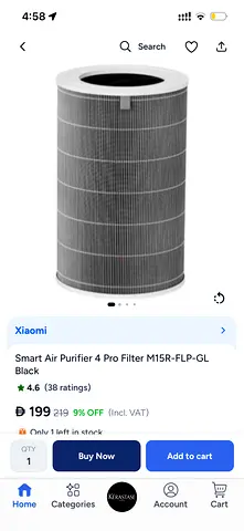 Xiaomi Smart Air Purifier 4 Pro Replacement Filter