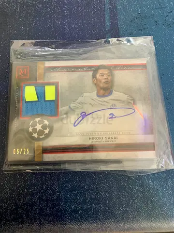 Signed Hiroki Sakai Limited Edition Football Patch Card 05/25 and signed