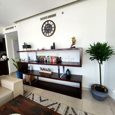 Solid wood and stainless steel shelf for urgent sale