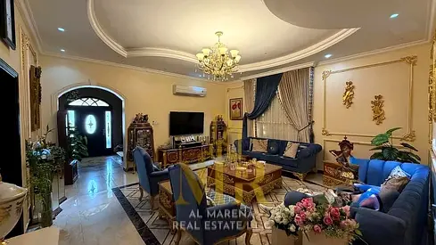 فيلا فاخرة مفروشة بالكامل للبيع في المويهات 2 – عجمان | 5 غرف نوم ماستر | أرض 5,000 قدم مربع | الكهرباء والماء والتكييف مشمولة