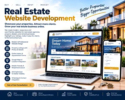Real Estate Website Development | Property Listings & Lead Generation