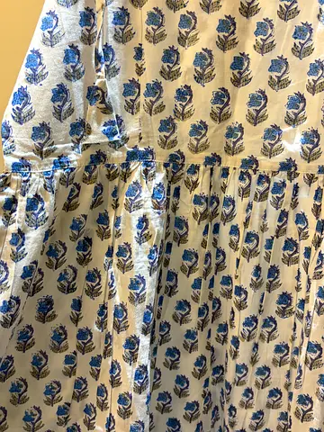 Blue large strappy dress