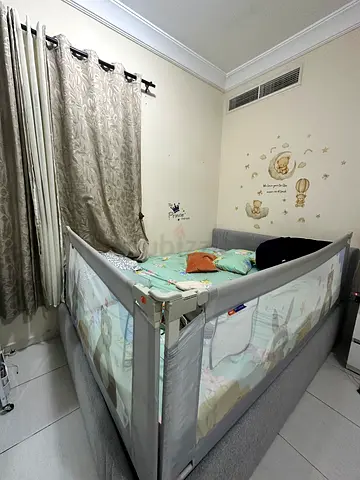 Foldable Baby Playpen / Bed Rail Guard with Cute Animal Print