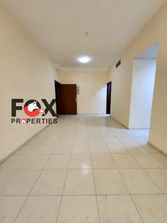 Two-bedroom apartment with a living room for annual rent in Al Nuaimiya 2, Ajman. Very spacious, inc