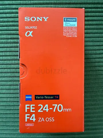Sony FE 24–70mm f/4 ZA OSS Zeiss Lens – Unused, with Box