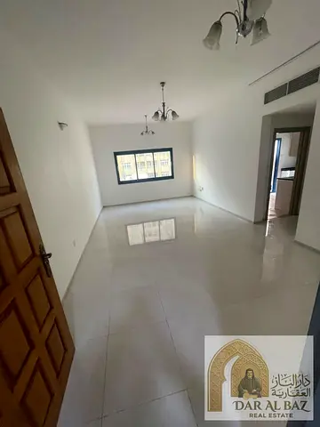 Sea view + free central air conditioning! Two-bedroom apartment with a living room in Al Majaz 1. F